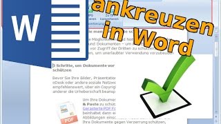 Interaktives Word dokument  ankreuzbare Felder in Word [upl. by Ashti]