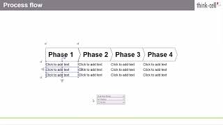 thinkcell操作解説動画607プロセスフローの作成 [upl. by Retsevlis985]