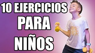 10 ejercicios FÁCILES para NIÑOS  Entrena con CARLITOS [upl. by Hairem]