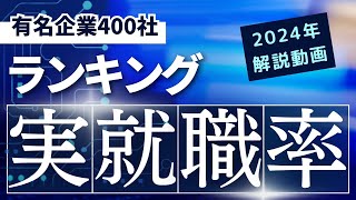 実就職率ランキング 解説 ④有名企業400社 [upl. by Ahsram]