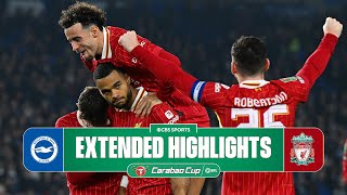 Brighton vs Liverpool Extended Highlights  Carabao Cup  CBS Sports Golazo [upl. by Bouton]