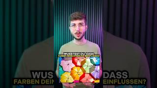 So beeinflussen dich Farben 🫢 farben stimmung psychologie viral shorts [upl. by Enelyad]