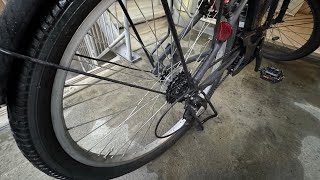 DIY 自転車後輪交換「パナソニック ハリヤ」 [upl. by Tarabar]