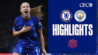 Chelsea Women 20 Manchester City  HIGHLIGHTS amp MATCH REACTION  WSL 2425 [upl. by Spear]