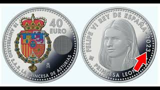 Moneda de 40 euros 2023 Plata España 2023 [upl. by Nicolais]