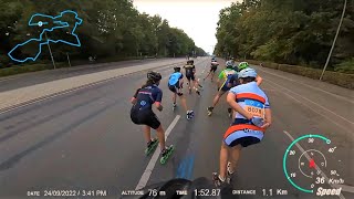 BERLINMARATHON 2022  Inlineskating Block C  11750 h FullRace [upl. by Alleynad505]