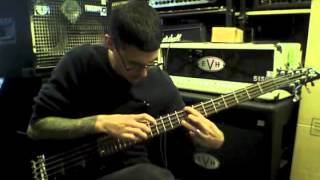 Evan Brewer with ESP ltd B208FM bass [upl. by Hanna]