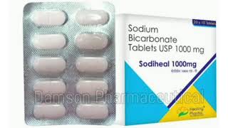 Sodiheal 1000mg Tablets Sodium Bicarbonate Tablets USP 1000 mg [upl. by Adyaj]