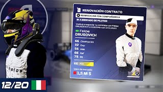 EL CONTRATO FARAONICO DE DRUGOVICH QUE ARRUINA A ANTICHETOS🤪  MODO MI EQUIPO F1 2021  ITALIA [upl. by Hinch]