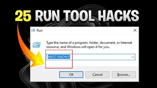 25 RUN Tools EVERY Windows User must Know [upl. by Ahsart]