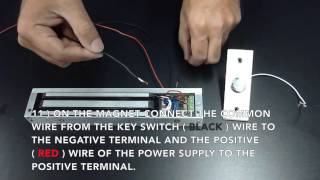 Instructions On How To Wire A Wireless Entry Pawn Shop Magnetic Lock Kit [upl. by Ayatnwahs]