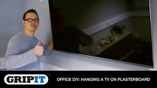 GripIt Office DIY Hanging a TV on Plasterboard [upl. by Bunni]