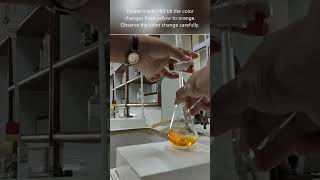 Easy method to find Alkalinity of Water  Chemistry lab shorts [upl. by Glenn]