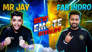 FAB INDRO VS MR JAY YT NEW CONTROVERSY 😱  EMOTE RIVALRY BEGINS 🤞 notoxicity [upl. by Ramedlav]