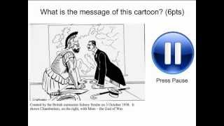 WW2 Appeasement  Cartoon Analysis Chamberlain Vs Mars [upl. by Jovi]