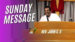 Sunday Sermon Rev JOHN C SATHYAMOORTHY DNAG Church [upl. by Clemente]