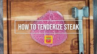 How to Tenderize Steak [upl. by Eimrej893]