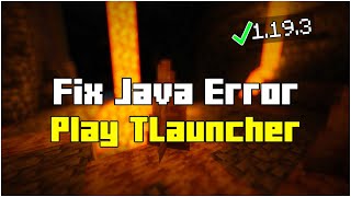 How To Fix Java Error in Tlauncher  Play Minecraft 1202 in Tlauncher 2023 [upl. by Milak]