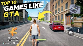 Top 10 OpenWorld Car Games That Feel Like GTA 6 on Android amp iOS [upl. by Enyrehtak]