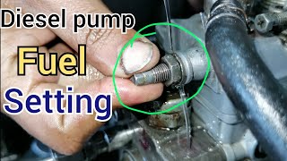 how to fuel setting diesel pump  4d56 diesel pump [upl. by Zannini]