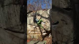 Genghis Khan V5 Stone Fort bouldering stonefort boulderinglife [upl. by Erreid]