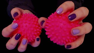 ASMR sensory spiky massage balls sounds no talking [upl. by Varden]