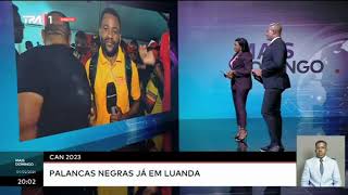 CAN 2023  Palancas Negras já em Luanda [upl. by Zeena630]