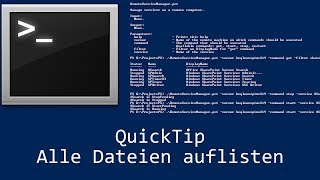 QuickTip 35  Batch Alle Dateien auflisten  Batch Tutorial  Get all files [upl. by Maxa]