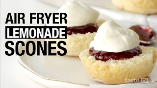 How to make traditional Aussie lemonade scones in the AIR FRYER  tastecomau [upl. by Atneciv]