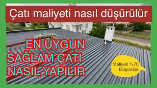 Çatınızı bu şekilde yaparsanız maliyetiniz 100de 70 düşer  müstakil villa maliyeti nasıl düşürülür [upl. by Ronnholm]