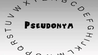 How to Say or Pronounce Pseudonym [upl. by Ahsirhcal248]