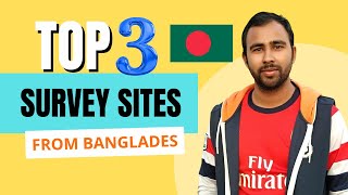 03 Survey Sites for Making Money Online from Bangladesh [upl. by Ritchie]