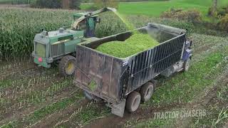 John Deere 6810 Forage Harvester Chopping Corn Silage [upl. by Premer]