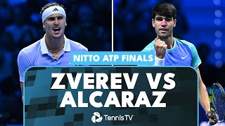 Alexander Zverev vs Carlos Alcaraz EPIC Match Highlights  Nitto ATP Finals 2024 [upl. by Somerville528]