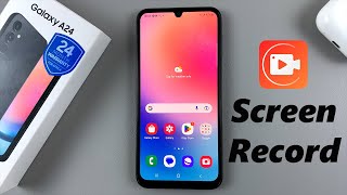 How To Screen Record On Samsung Galaxy A24 [upl. by Palladin]