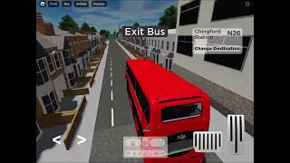 Roblox London east bus simulator n26 to ￼Chingford station [upl. by Fayina]