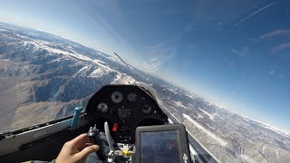 Soaring the Southern Sierra Mountain Wave in a Glider [upl. by Atelahs]