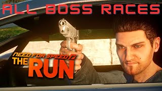 Need For Speed THE RUN  ALL BOSS RACES [upl. by Naujled200]