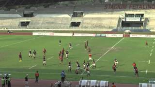 Asia Rugby Championship 2015 div2 Malaysia vs UAE part 1 [upl. by Assirialc]