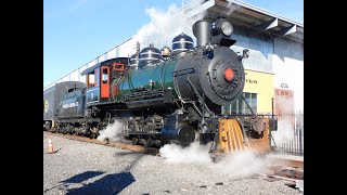 Polson Logging Co 2 Runs The Holiday Express 2023 [upl. by Oilejor459]