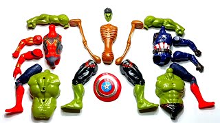 Merakit Mainan Hulk Smash Spiderman Sirenhead dan Captain America  Avengers [upl. by Ahseiyn80]