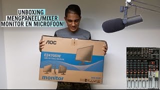 UNBOXING MENGPANEELMIXER MONITOR EN MICROFOON  SHIVAM [upl. by Vito]