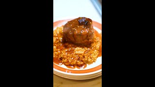 Osso Buco with Wagyu Shortrib Risotto and Bone Marrow Chocolate Fudge Cake [upl. by Hedberg30]