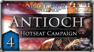 M2TW Kingdoms  Crusades Hotseat Campaign Antioch 4 [upl. by Aloivaf]