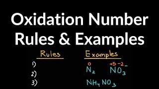 Oxidation Number Simplified Oxidation Number Rules with Many Examples and Practice Problems [upl. by Nillor]