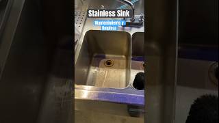 MANTENIMIENTO tarja ACERO INOX SINK 🧽👨🏻‍🔧 tips cleaning stainlesssteel sink kitchen [upl. by Emmons]