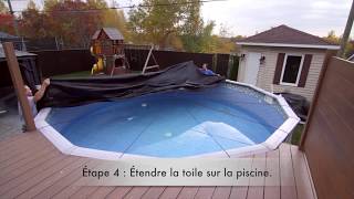 Couverture hivernale pour piscine hors terre par Toile Soleil [upl. by Hsuk]