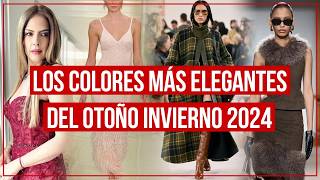 Los 5 Colores en tendencia más elegantes Moda otoño invierno 2024 mujer [upl. by Ahsitniuq685]