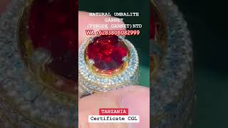 WA 6283808082999 Natural garnet umbalite harga 8jt permataalam ristapermata garnet [upl. by Luebke]