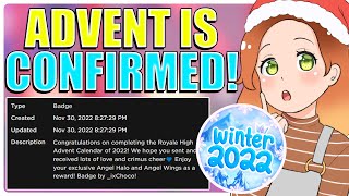 NEW ADVENT 2022 EVENT CONFIRMED New GIFTING EVENT amp Christmas ITEMS 🏰 Royale High Winter Update [upl. by Atcele]